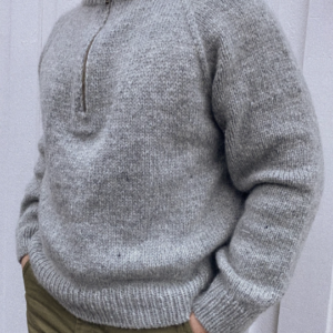 PetiteKnit Zipper Sweater- mann