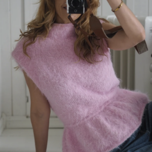 Fuzzy Peplum Top - Bilde 3